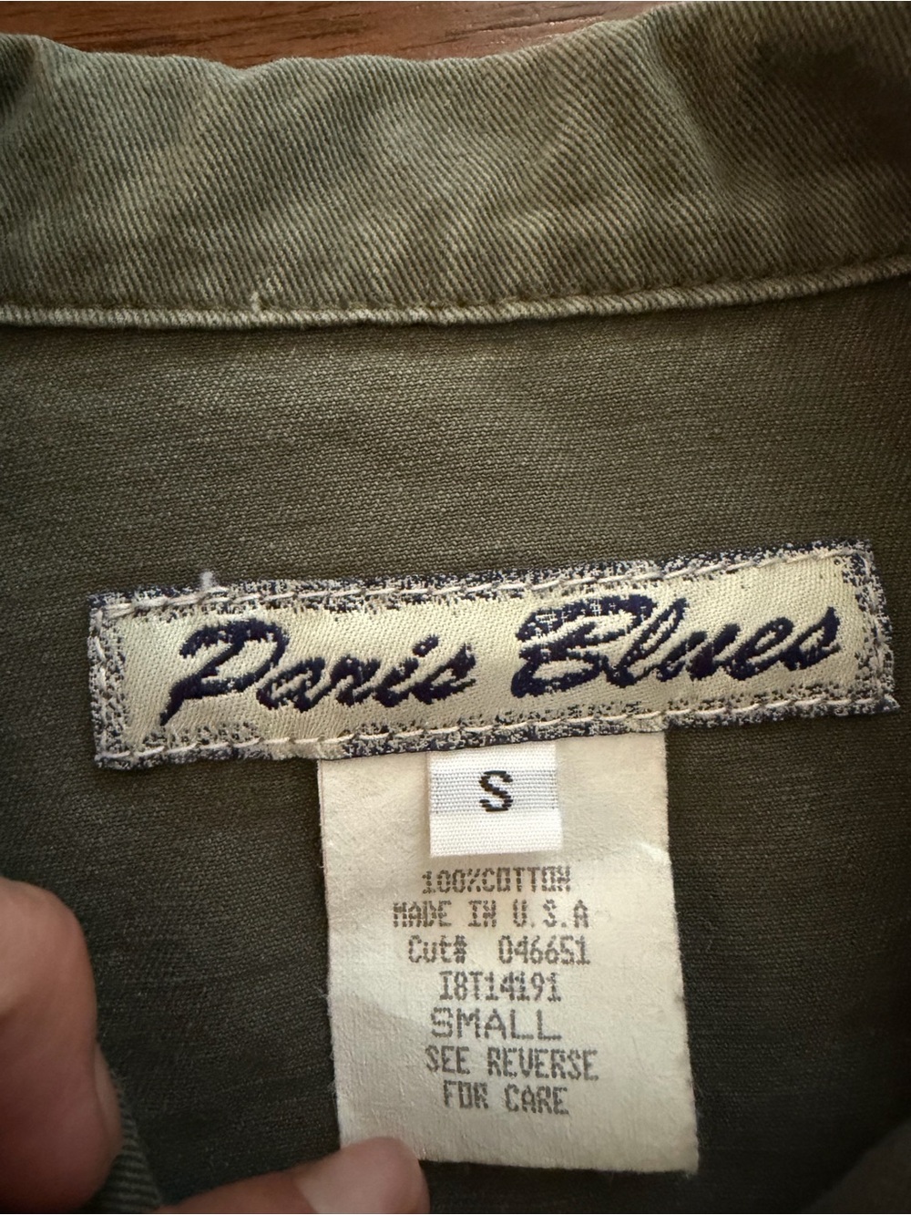 Y2K Women’s Paris Blues Button-Front Olive Green Jacket - Picture 8 of 8